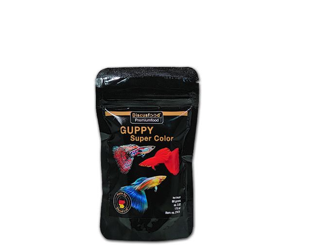 Guppy Super Color Soft 80 g – Discusfood Farbfutter für Guppys