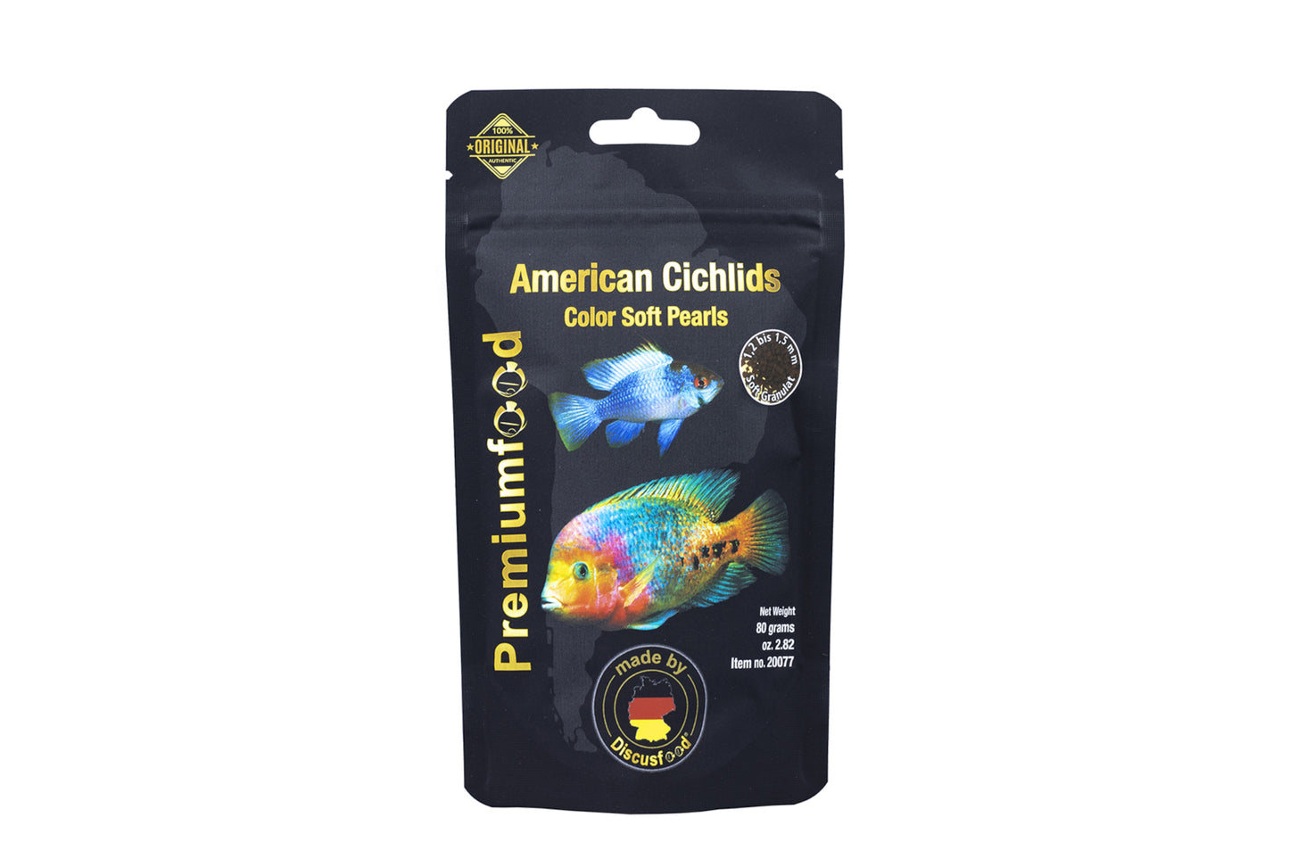 South American Cichlid Color Pearls – Discusfood Cichlidenfutter 80 g