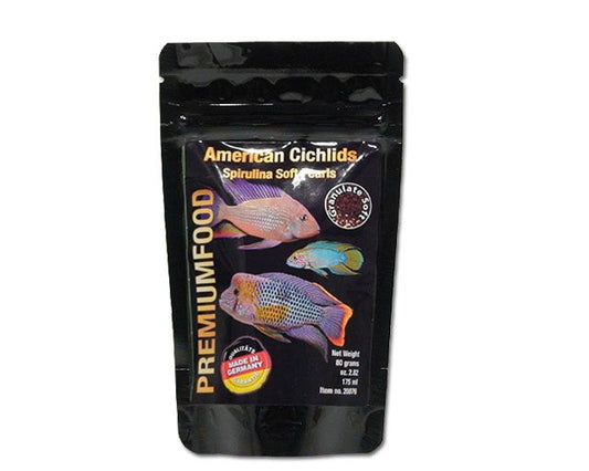 South American Cichlid Spirulina Pearls – Discusfood Cichlidenfutter 80 g
