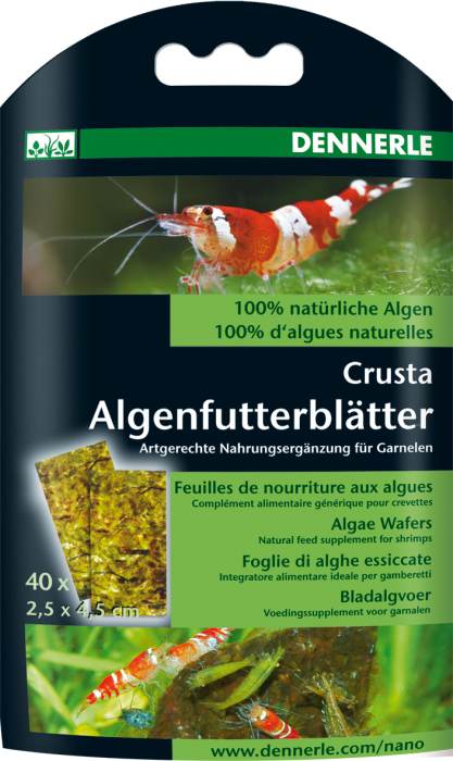 Feuilles alimentaires aux nanoalgues (40 pièces)